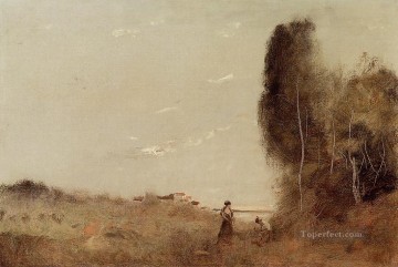 Mañana junto al agua al aire libre Romanticismo Jean Baptiste Camille Corot Pinturas al óleo